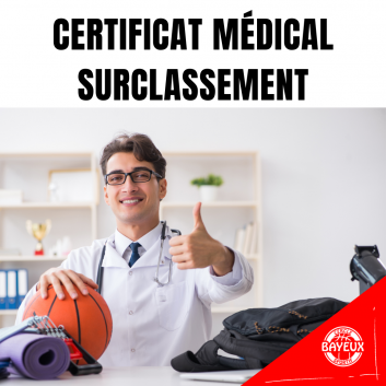 Certificat médical pour le surclassement simple (médecin de famille)
